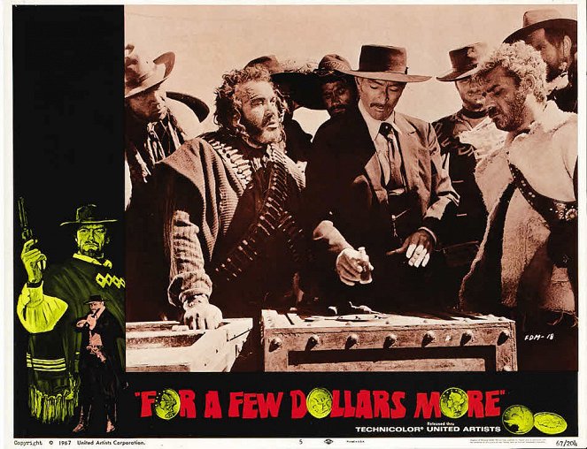For a Few Dollars More - Lobby Cards - Mario Brega, Lee Van Cleef, Clint Eastwood, Gian Maria Volonté