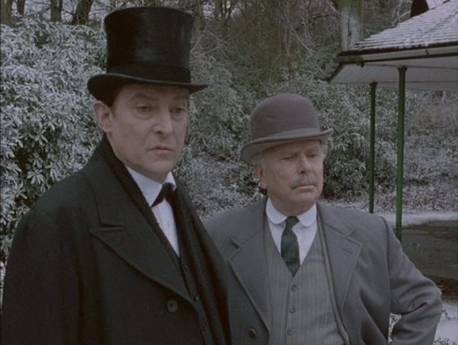 The Memoirs of Sherlock Holmes - The Cardboard Box - Kuvat elokuvasta - Jeremy Brett, Edward Hardwicke