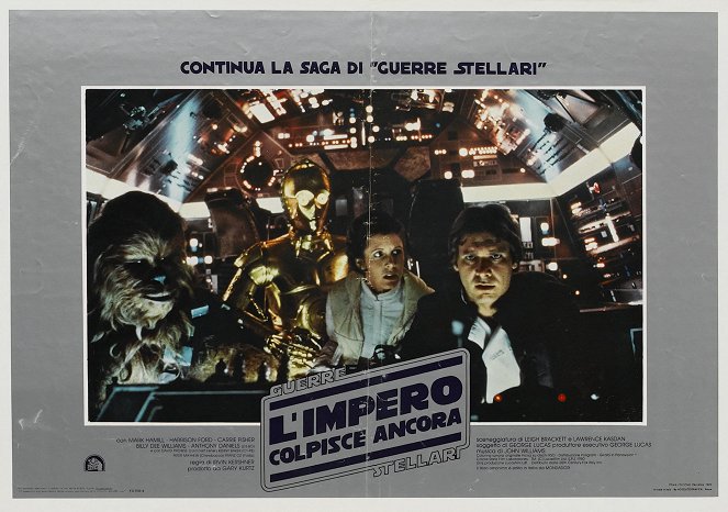 Star Wars: Episode V - Das Imperium schlägt zurück - Lobbykarten - Peter Mayhew, Carrie Fisher, Harrison Ford