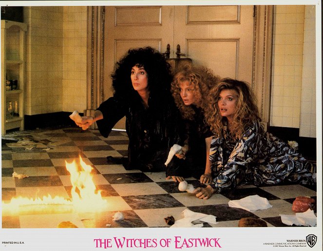 Les Sorcières d'Eastwick - Cartes de lobby - Cher, Susan Sarandon, Michelle Pfeiffer