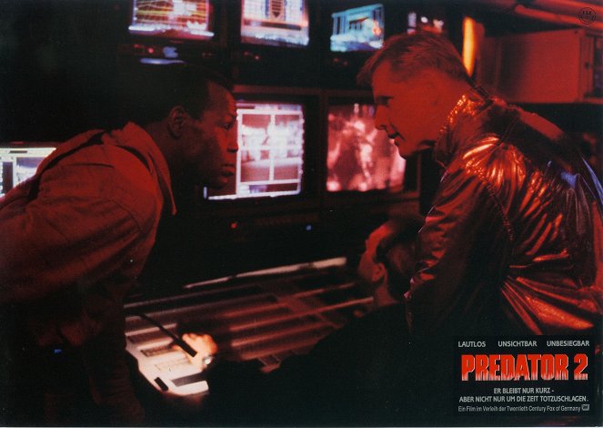 Predador 2 - Cartões lobby - Danny Glover, Gary Busey