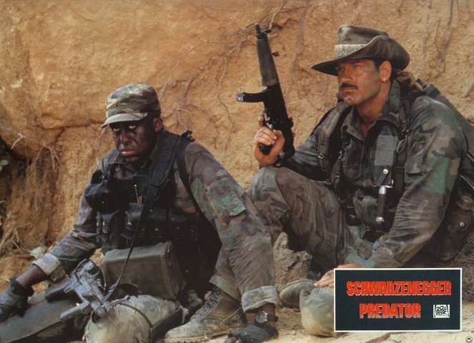 Predator - Cartes de lobby - Bill Duke, Jesse Ventura