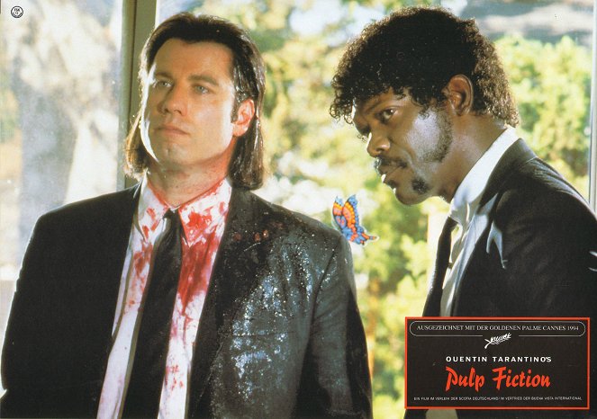 Pulp Fiction - Lobbykarten - John Travolta, Samuel L. Jackson