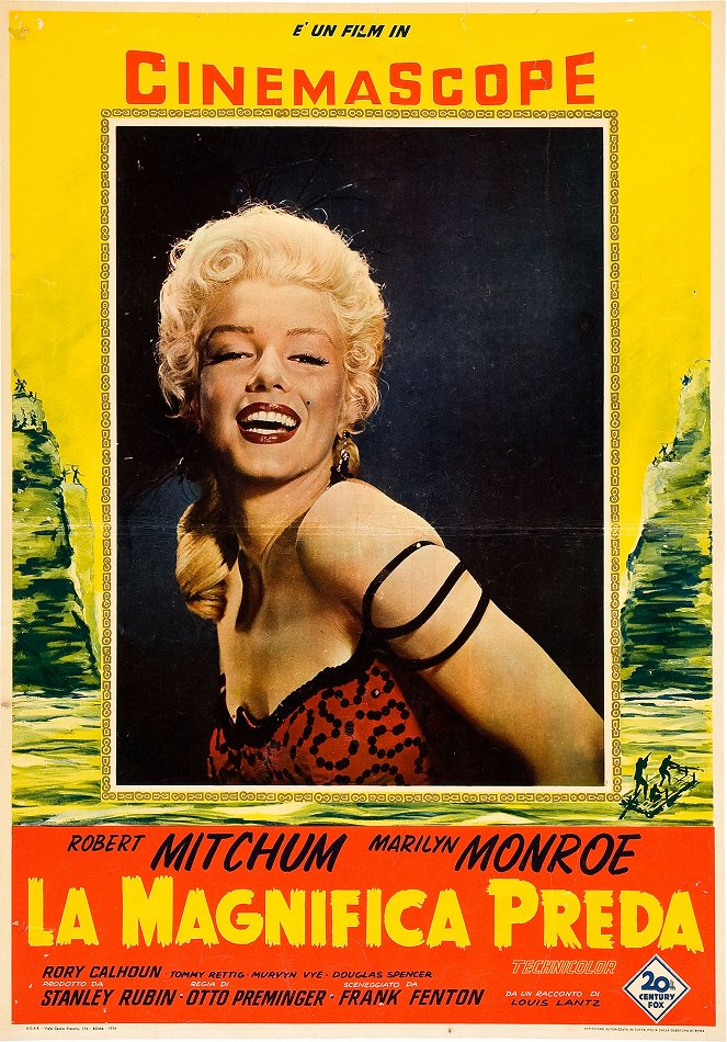 Fluß ohne Wiederkehr - Lobbykarten - Marilyn Monroe