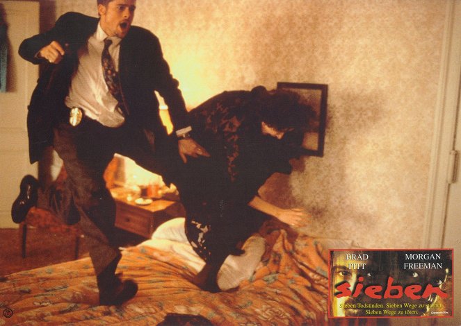 Se7en: Os Sete Pecados Mortais - Cartões lobby - Brad Pitt