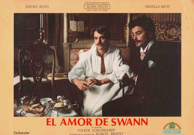 Eine Liebe von Swann - Lobbykarten - Jeremy Irons, Alain Delon