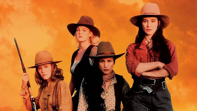 Bad girls - naiset satulassa - Promokuvat - Mary Stuart Masterson, Drew Barrymore, Andie MacDowell, Madeleine Stowe