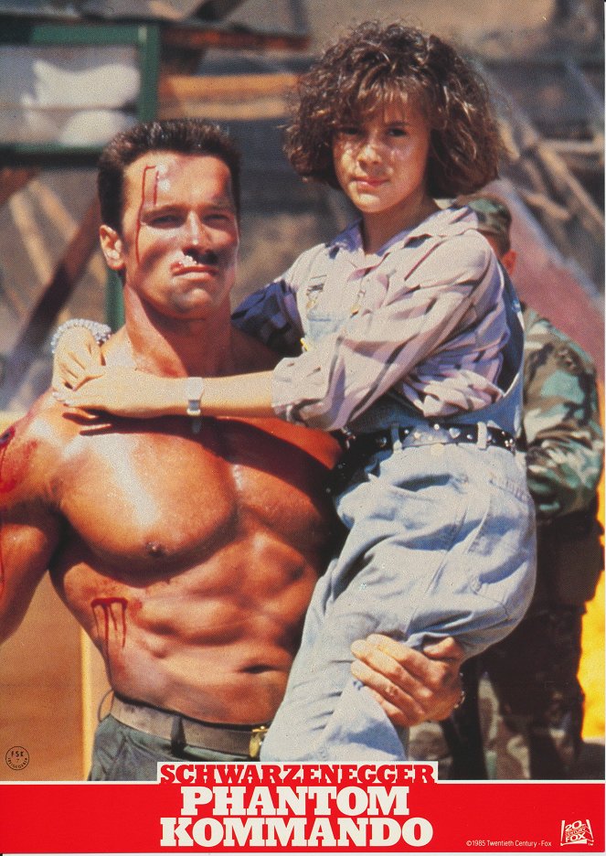 Commando - Lobbykaarten - Arnold Schwarzenegger, Alyssa Milano
