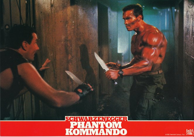 Das Phantom Kommando - Lobbykarten - Vernon Wells, Arnold Schwarzenegger
