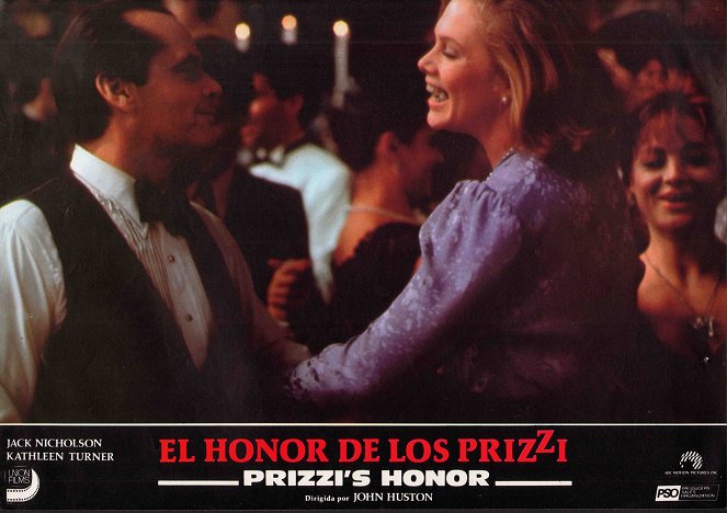 Prizzi's Honor - Lobbykaarten - Jack Nicholson, Kathleen Turner