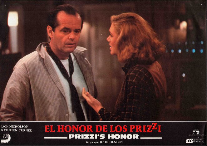 L'Honneur des Prizzi - Cartes de lobby - Jack Nicholson, Kathleen Turner