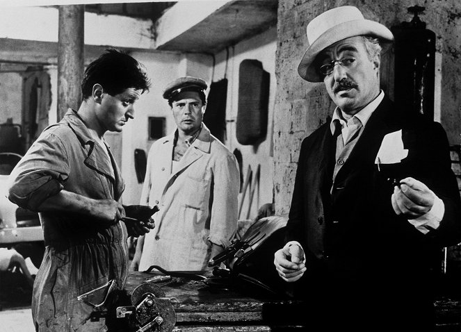 La ladrona, su padre y el taxista - De la película - Marcello Mastroianni, Vittorio De Sica