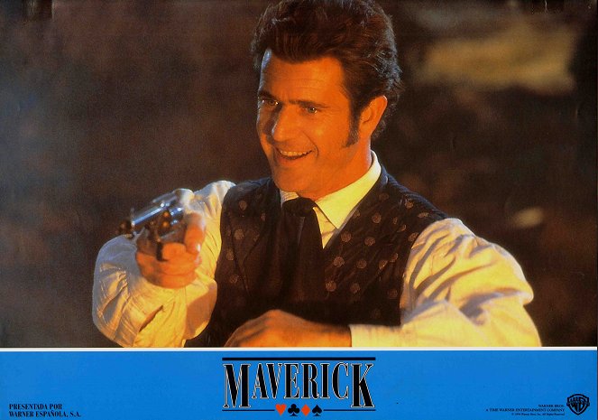 Maverick - Den Colt am Gürtel, ein As im Ärmel - Lobbykarten - Mel Gibson