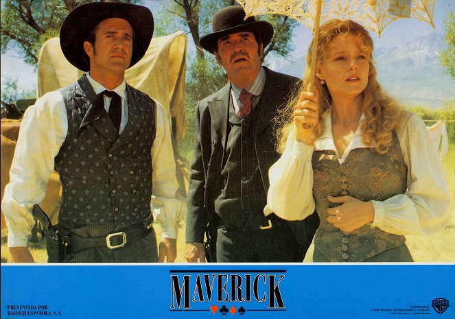 Maverick - Den Colt am Gürtel, ein As im Ärmel - Lobbykarten - Mel Gibson, James Garner, Jodie Foster