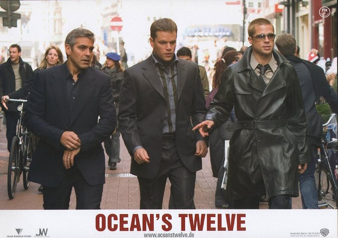 Ocean's Twelve: Dogrywka - Lobby karty - George Clooney, Matt Damon, Brad Pitt