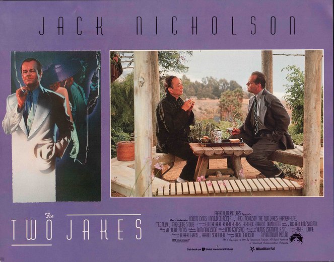 Die Spur führt zurück - The Two Jakes - Lobbykarten - James Hong, Jack Nicholson