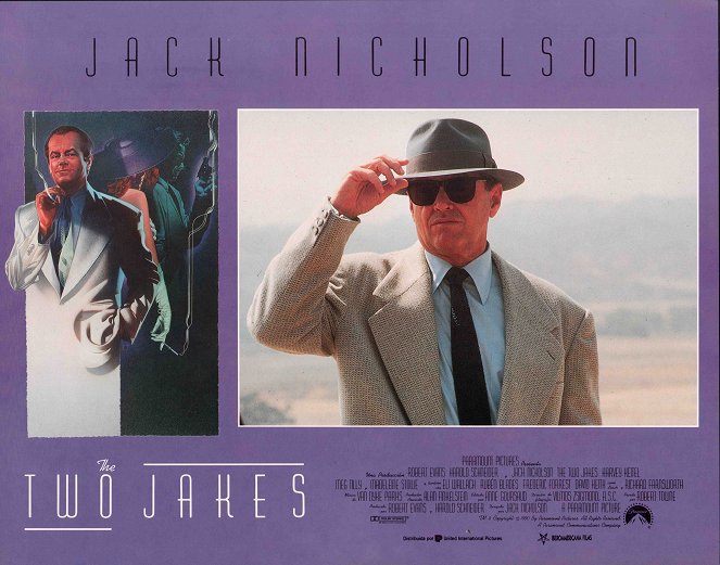 Die Spur führt zurück - The Two Jakes - Lobbykarten - Jack Nicholson