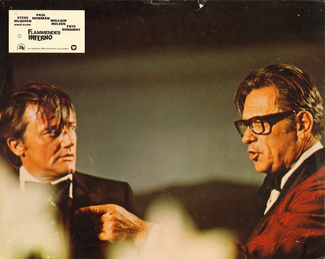 The Towering Inferno - Lobby Cards - Robert Vaughn, William Holden