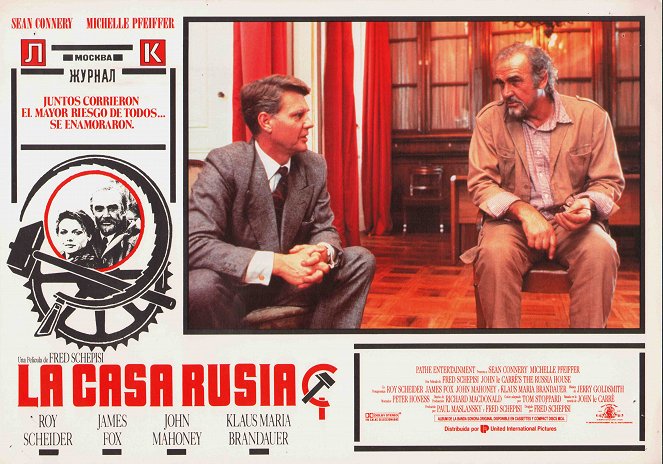 The Russia House - Lobbykaarten - James Fox, Sean Connery