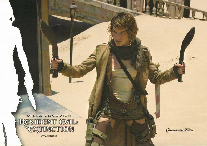 Resident Evil : Extinction - Cartes de lobby - Milla Jovovich