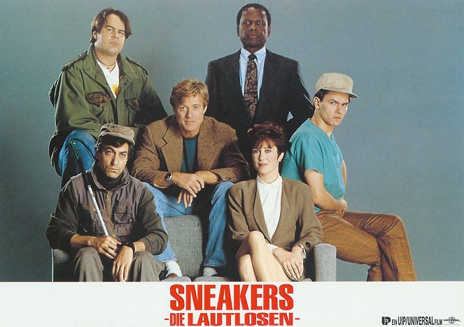 Sneakers - Cartes de lobby - Dan Aykroyd, David Strathairn, Robert Redford, Sidney Poitier, Mary McDonnell, River Phoenix