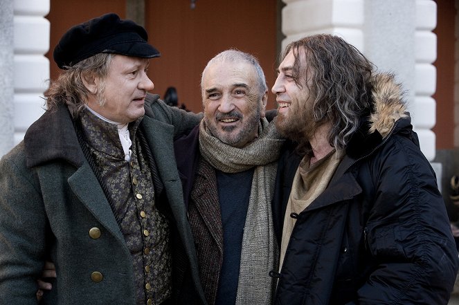 Os Fantasmas de Goya - De filmagens - Stellan Skarsgård, Javier Bardem