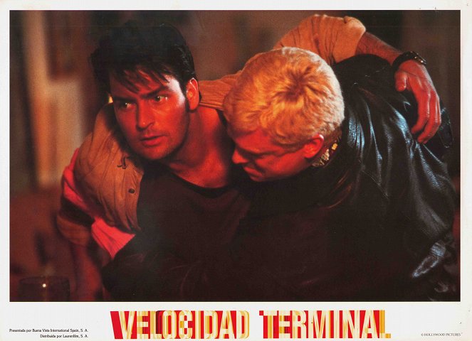 Terminal Velocity - Cartões lobby - Charlie Sheen, Christopher McDonald