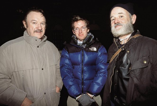 La Famille Tenenbaum - Tournage - Gene Hackman, Wes Anderson, Bill Murray