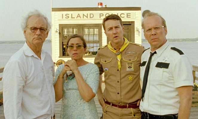 Až vyjde měsíc - Z filmu - Bill Murray, Frances McDormand, Edward Norton, Bruce Willis