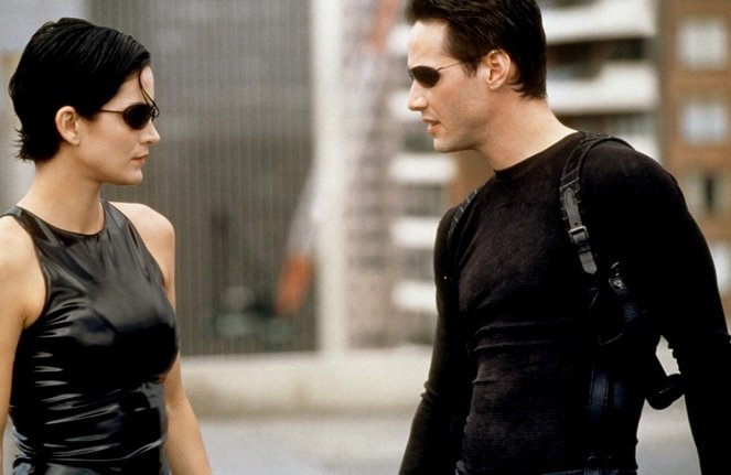 Matrix - Z filmu - Carrie-Anne Moss, Keanu Reeves
