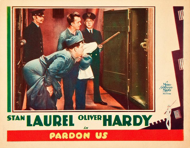 Laurel & Hardy - Hinter Schloss und Riegel - Lobbykarten