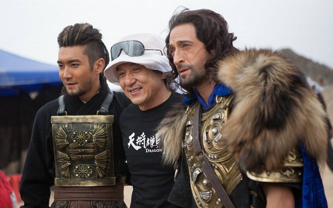 Jackie Chan: Dragon Blade - Dreharbeiten - Siwon, Jackie Chan, Adrien Brody