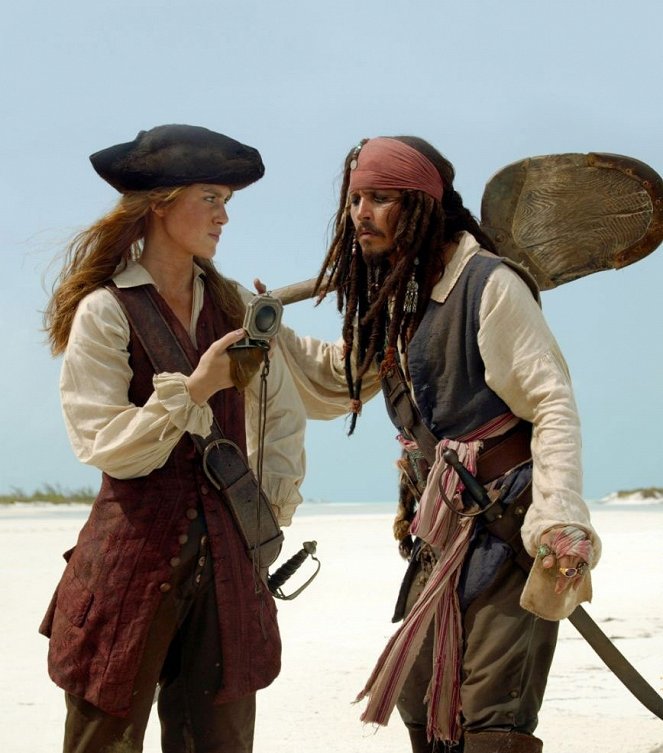 Piratas das Caraíbas - O Cofre do Homem Morto - Do filme - Keira Knightley, Johnny Depp