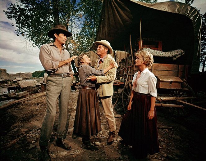 Jak byl dobyt Západ - Z filmu - Gregory Peck, Thelma Ritter, Robert Preston, Debbie Reynolds