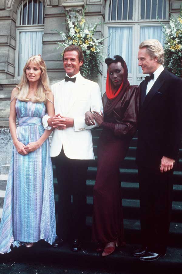 Kuoleman katse - Kuvat kuvauksista - Tanya Roberts, Roger Moore, Grace Jones, Christopher Walken