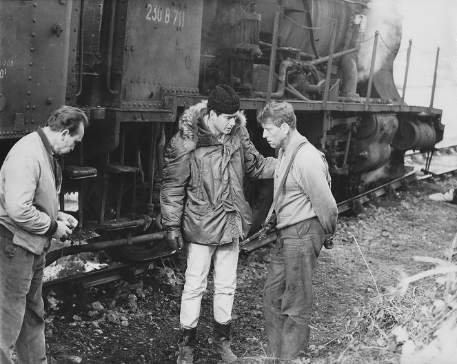 A vonat - Forgatási fotók - John Frankenheimer, Burt Lancaster