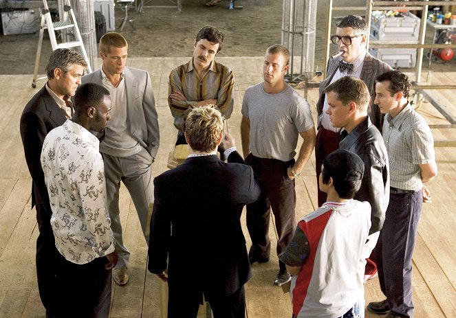 Dannyho dvanástka - Z filmu - Don Cheadle, George Clooney, Brad Pitt, Casey Affleck, Scott Caan, Elliott Gould, Eddie Jemison, Matt Damon