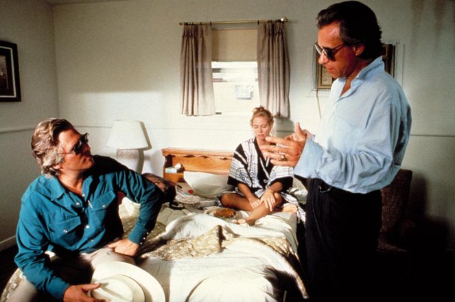 Texasville - Dreharbeiten - Jeff Bridges, Cybill Shepherd, Peter Bogdanovich