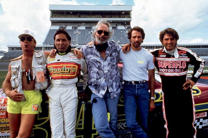 Days of Thunder - Van de set - Tony Scott, Don Simpson, Robert Towne, Jerry Bruckheimer, Tom Cruise