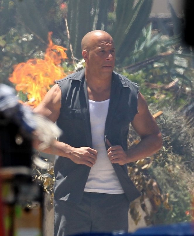 Fast & Furious 7 - Dreharbeiten - Vin Diesel
