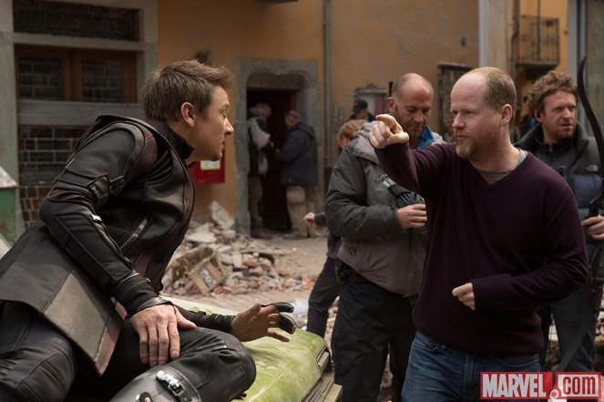Bosszúállok: Ultron kora - Forgatási fotók - Jeremy Renner, Joss Whedon