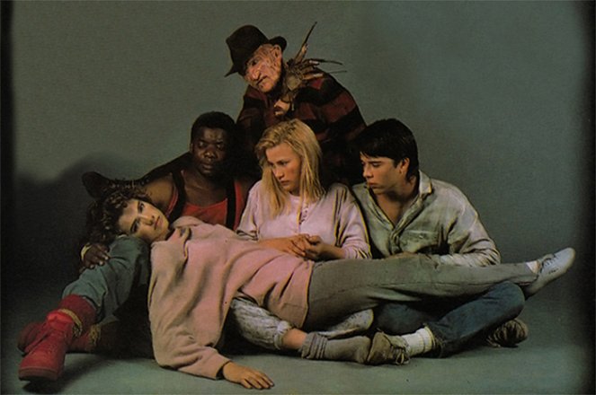 Pesadilla en Elm Street 3: Los guerreros del sueño - Promoción - Heather Langenkamp, Ken Sagoes, Robert Englund, Patricia Arquette, Rodney Eastman