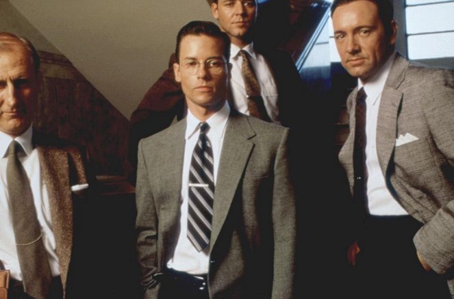 L.A. Confidential - Werbefoto - James Cromwell, Guy Pearce, Russell Crowe, Kevin Spacey