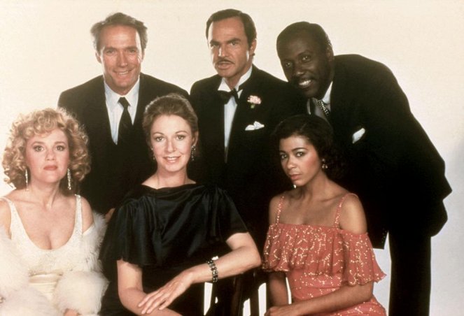 Ciudad muy caliente - Promoción - Madeline Kahn, Clint Eastwood, Jane Alexander, Burt Reynolds, Irene Cara, Richard Roundtree