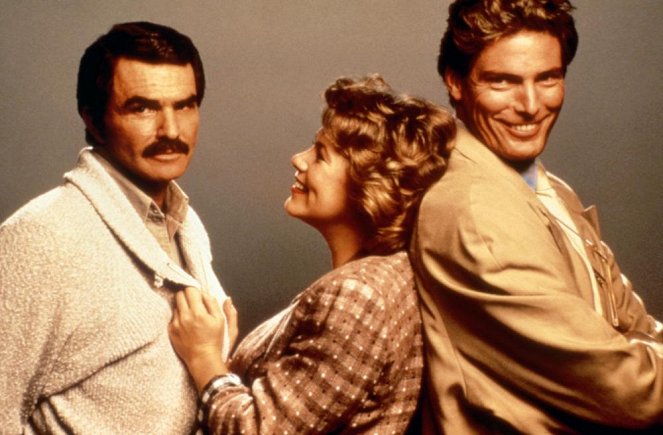 Eine Frau steht ihren Mann - Werbefoto - Burt Reynolds, Kathleen Turner, Christopher Reeve