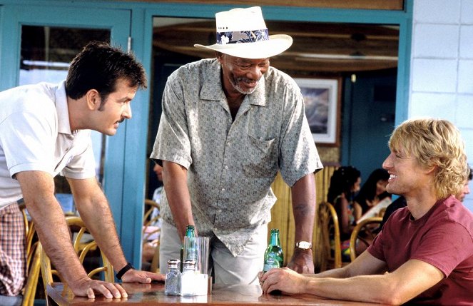 A Ilha Dos Golpes - Do filme - Charlie Sheen, Morgan Freeman, Owen Wilson
