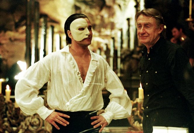 The Phantom of the Opera - Van de set - Gerard Butler, Joel Schumacher