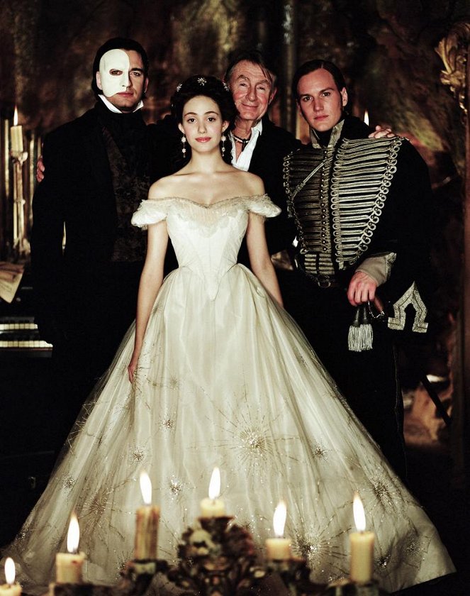 Das Phantom der Oper - Werbefoto - Gerard Butler, Emmy Rossum, Joel Schumacher, Patrick Wilson