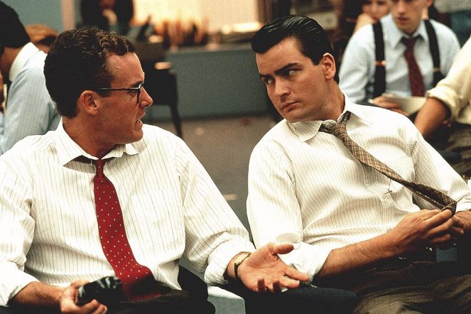 Wall Street - Do filme - John C. McGinley, Charlie Sheen