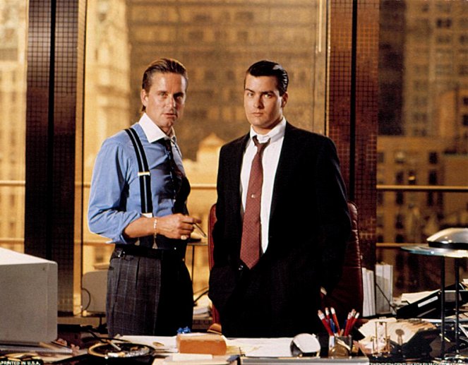 Wall Street - Werbefoto - Michael Douglas, Charlie Sheen